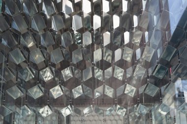 Arkaplan olarak altıgenlerin basit bir beyaz doku deseni