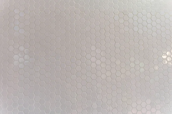 Padrão Simples Textura Branca Hexágonos Como Fundo — Fotografia de Stock