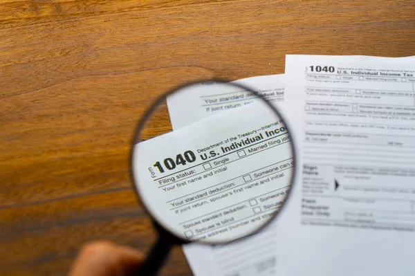1040 Formulario Declaración Individual Del Impuesto Sobre Renta — Foto de Stock