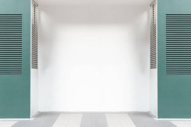 Sokak duvarı arka planı, endüstriyel arka plan, depo tuğla duvarlı boş Grunge şehir sokağı