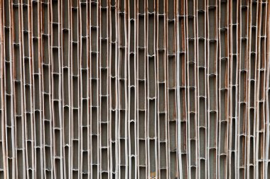 Bambu duvar veya bambu çit doku arka plan