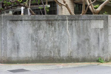 Sokak duvarı arka planı, endüstriyel arka plan, depo tuğla duvarlı boş Grunge şehir sokağı