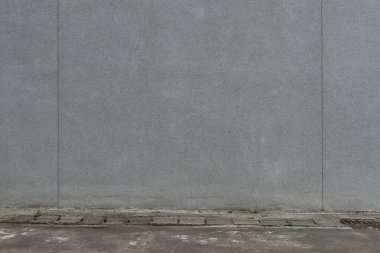 Sokak duvarı arka planı, endüstriyel arka plan, depo tuğla duvarlı boş Grunge şehir sokağı