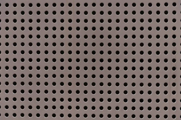 Background Sheet Metal Covered Lines Circular Holes — Stock Photo, Image