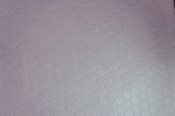Padrão Simples Textura Branca Hexágonos Como Fundo — Fotografia de Stock