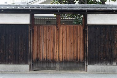 Sokak duvarı arka planı, endüstriyel arka plan, depo tuğla duvarlı boş Grunge şehir sokağı