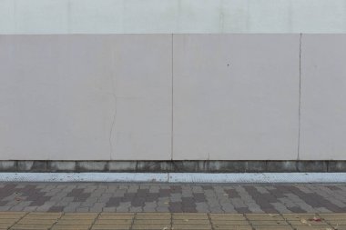 Sokak duvarı arka planı, endüstriyel arka plan, depo tuğla duvarlı boş Grunge şehir sokağı