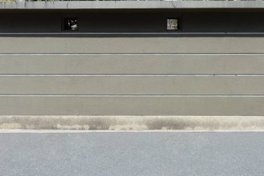 Sokak duvarı arka planı, endüstriyel arka plan, depo tuğla duvarlı boş Grunge şehir sokağı