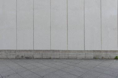 Sokak duvarı arka planı, endüstriyel arka plan, depo tuğla duvarlı boş Grunge şehir sokağı