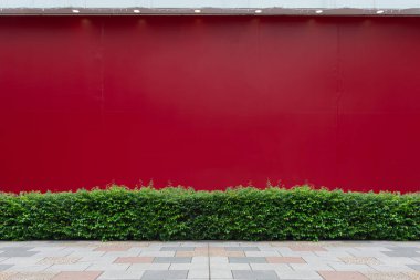 Sokak duvarı arka planı, endüstriyel arka plan, depo tuğla duvarlı boş Grunge şehir sokağı