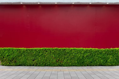 Sokak duvarı arka planı, endüstriyel arka plan, depo tuğla duvarlı boş Grunge şehir sokağı