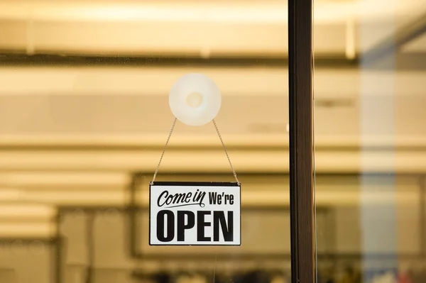 Yes Open Sign Vintage Restaurant Sign Open Sign Street Cafe — Stock Photo, Image