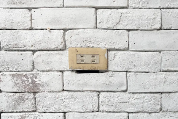 Prise Électrique Sur Mur — Photo