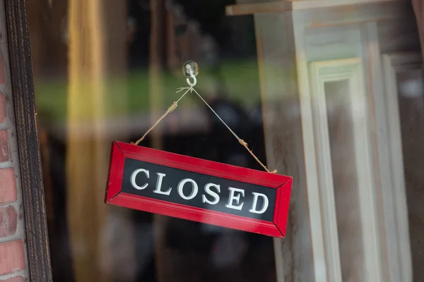 Siento Estamos Cerrados Letrero Colgando Fuera Restaurante Tienda Oficina Otro — Foto de Stock