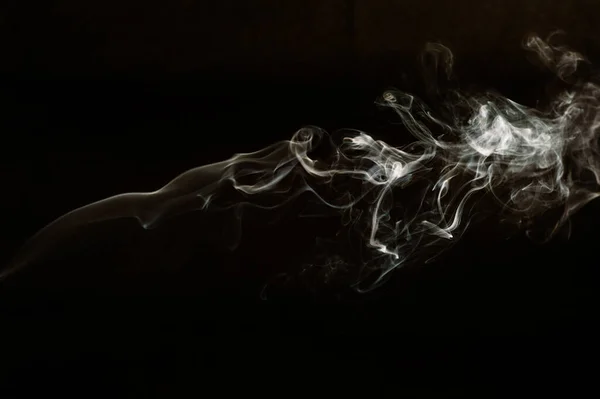 Smoke Isolated Dark Background — Stock Photo, Image