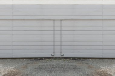 Sokak duvarı arka planı, endüstriyel arka plan, depo tuğla duvarlı boş Grunge şehir sokağı