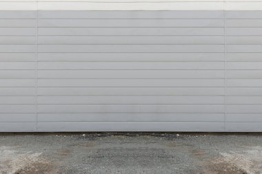 Sokak duvarı arka planı, endüstriyel arka plan, depo tuğla duvarlı boş Grunge şehir sokağı