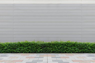 Sokak duvarı arka planı, endüstriyel arka plan, depo tuğla duvarlı boş Grunge şehir sokağı