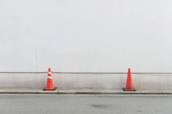 Street Wall Background Industrial Background Empty Grunge Urban Street Warehouse — Stock Photo, Image