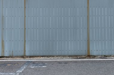 Sokak duvarı arka planı, endüstriyel arka plan, depo tuğla duvarlı boş Grunge şehir sokağı