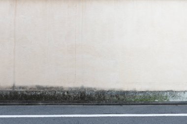 Sokak duvarı arka planı, endüstriyel arka plan, depo tuğla duvarlı boş Grunge şehir sokağı