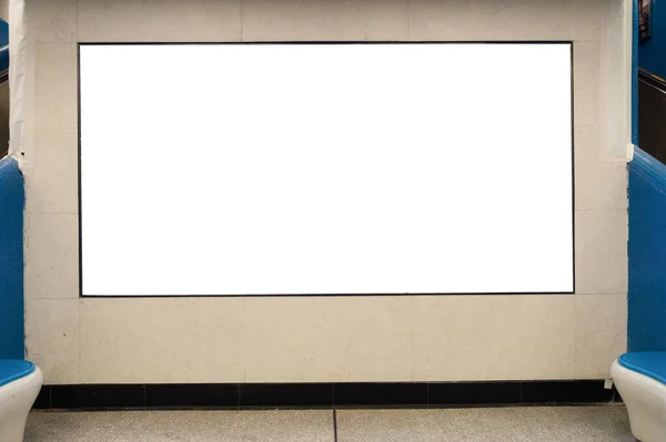 Große Leere Plakatwand Einer Straßenwand Banner Mit Platz Zum Hinzufügen — Stockfoto