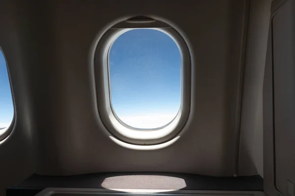 Létání Letadle Výhled Okna — Stock fotografie