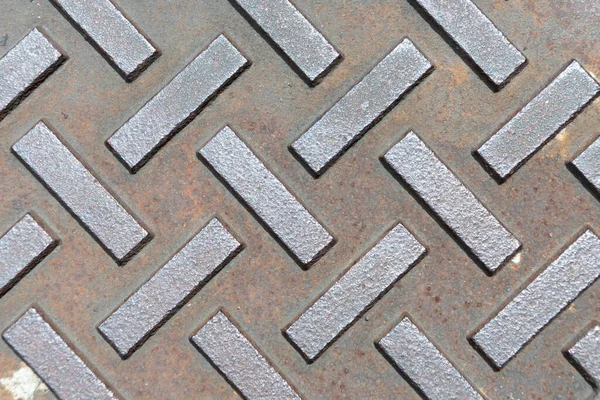 Pattern Style Steel Floor Background — Stock Photo, Image