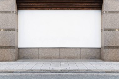 Sokak duvarı arka planı, endüstriyel arka plan, depo tuğla duvarlı boş Grunge şehir sokağı