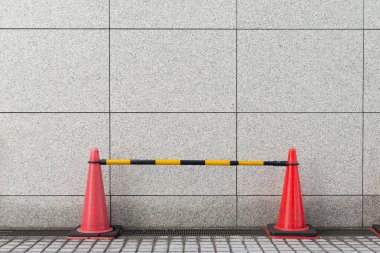 Sokak duvarı arka planı, endüstriyel arka plan, depo tuğla duvarlı boş Grunge şehir sokağı