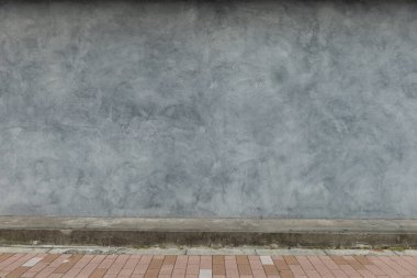 Sokak duvarı arka planı, endüstriyel arka plan, depo tuğla duvarlı boş Grunge şehir sokağı