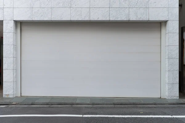 Närbild Automatisk Metall Roller Dörr Som Används Fabriken Lagring Garage — Stockfoto