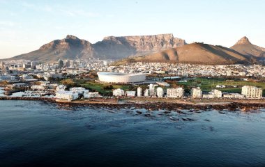 Havadan görünümü üzerinde Cape Town, Güney Afrika