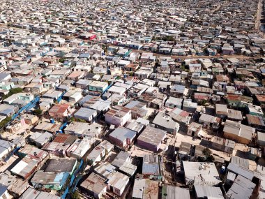 Havadan görünümü üzerinde bir ilçesi yakınındaki Cape Town, Güney Afrika