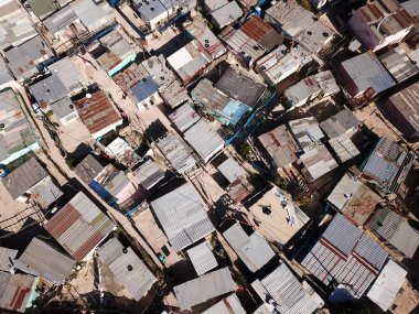 Havadan görünümü üzerinde bir ilçesi yakınındaki Cape Town, Güney Afrika