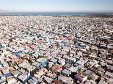 Havadan görünümü üzerinde bir ilçesi yakınındaki Cape Town, Güney Afrika