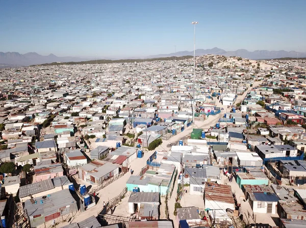 Vista Aérea Sobre Município Perto Cidade Cabo África Sul — Fotografia de Stock