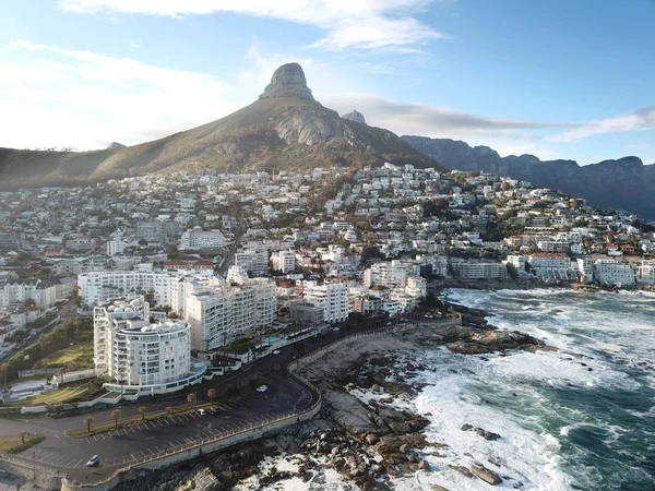 Vista Aérea Sea Point Cape Town Cidade Cabo África Sul — Fotografia de Stock