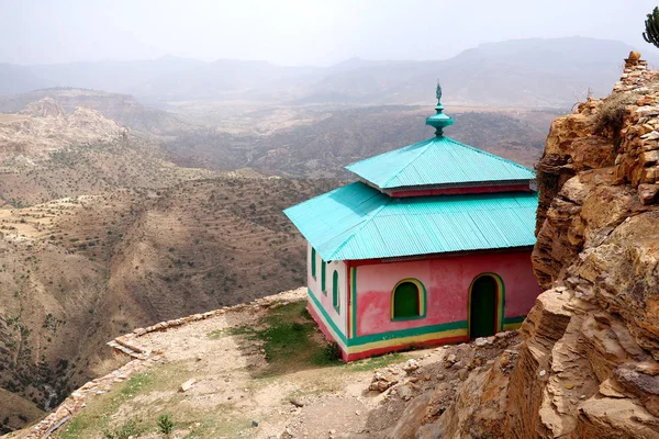 Forntida Debre Damo klosterbyggnad, Tigray, Etiopien — Stockfoto