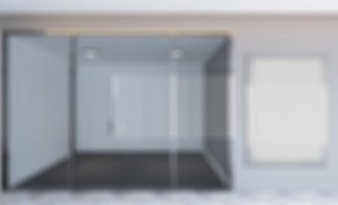 Bulanık bir arka plan üzerinde boş iç