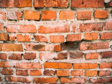Eski bir kırmızı tuğla dokusu. Vintage