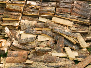 Eski ağaç kabuğu dokusu.