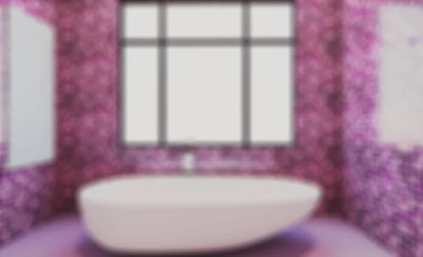 抽象的なぼかし Phototography 浴室インテリア湯船 レンダリング 空白の絵画 モックアップ — ストック写真