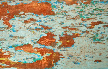 Ahşap arka planda eski kabuk soyma boyası