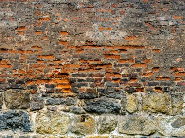 Eski bir kırmızı tuğla dokusu. Vintage