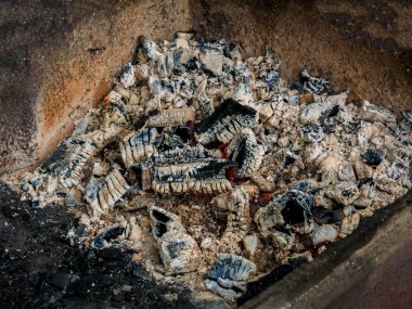 Yandı kül dokusuna yakın çekim