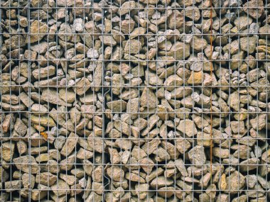 Taş çit dokunun. Mockup. Arka plan