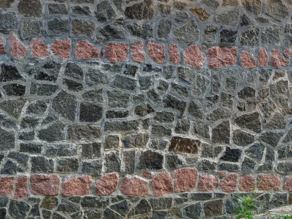 Υφή Της Πέτρινο Τοίχο Του Σπιτιού — Φωτογραφία Αρχείου