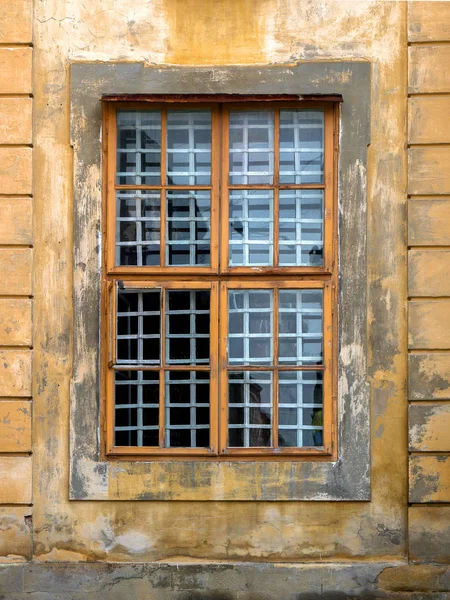 Windows Facade Houses Old City — Stock Photo, Image