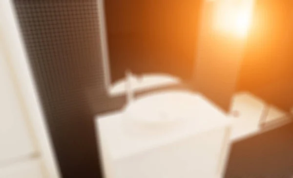 Phototography Bulanıklık Mozaik Duvarları Parlak Yeni Banyo Render Günbatımı — Stok fotoğraf